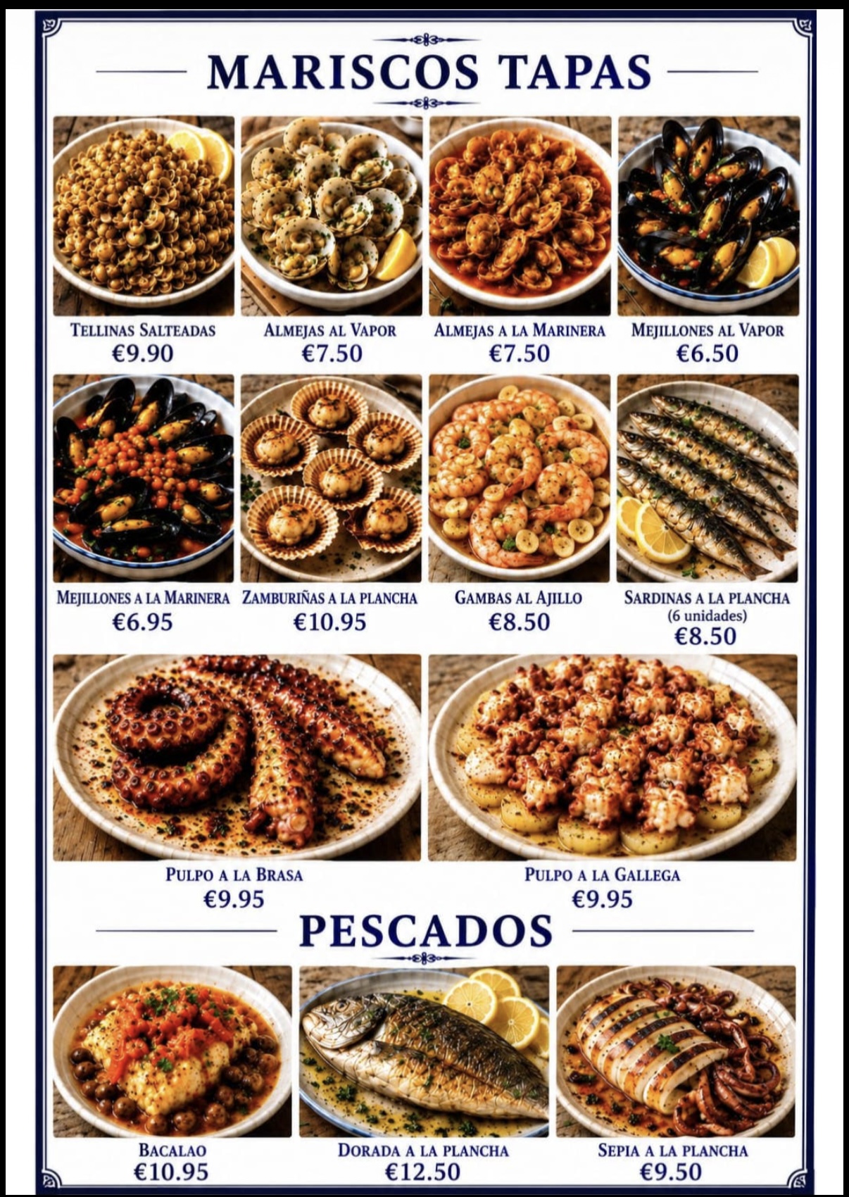 La Vinya Bar & Restaurante menu page 6