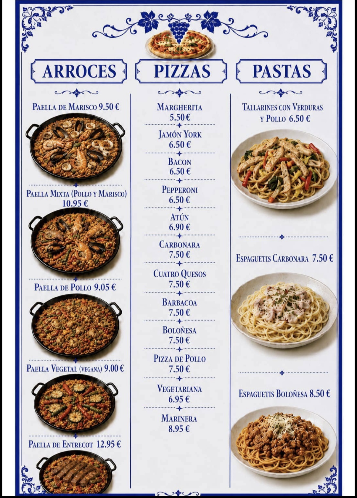 La Vinya Bar & Restaurante menu page 8